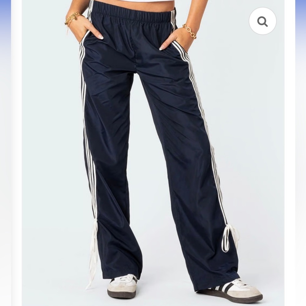 Edikted Remy Bow Ribbon Track Pants - Picture 3 of 10